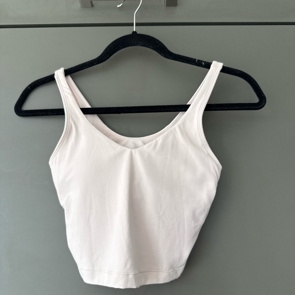 Lululemon Light Pink Workout Tank Workout Top with Built-In Bra - Picture 2 of 6